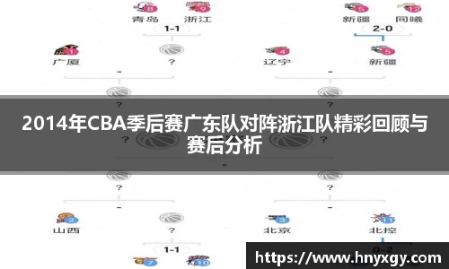 2014年CBA季后赛广东队对阵浙江队精彩回顾与赛后分析